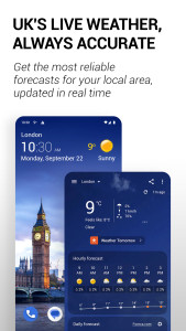 اسکرین شات 1 برنامه Transparent clock and weather