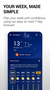 اسکرین شات 3 برنامه Transparent clock and weather