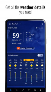 اسکرین شات 3 برنامه Transparent clock and weather