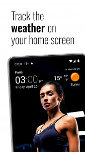 اسکرین شات برنامه Transparent clock and weather 1