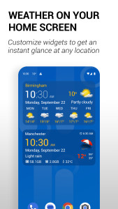 اسکرین شات 5 برنامه Transparent clock and weather