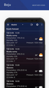 اسکرین شات برنامه Boju weather icons 8