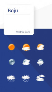 اسکرین شات برنامه Boju weather icons 1