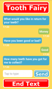 اسکرین شات بازی Call Tooth Fairy Voicemail Game 2