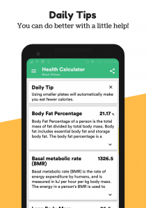 اسکرین شات 2 برنامه Body Mass Index & Ideal Weight