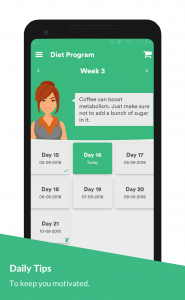 اسکرین شات 2 برنامه Weight Loss Coach: Lose Weight