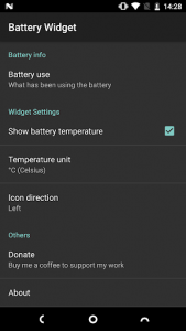 اسکرین شات برنامه Battery Widget 2