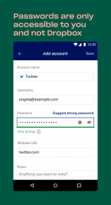 اسکرین شات برنامه Dropbox Passwords – Manager 6