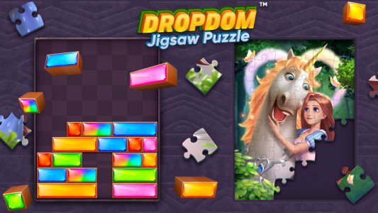 اسکرین شات 3 بازی Dropdom - Jewel Blast