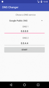 اسکرین شات برنامه DNS Changer 1