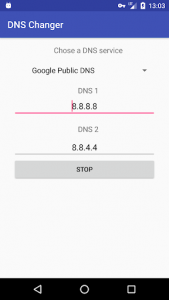 اسکرین شات برنامه DNS Changer 4
