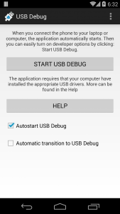 اسکرین شات برنامه USB Debug 1