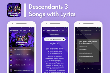 اسکرین شات برنامه Descendants 3 Songs Offline MP3 1