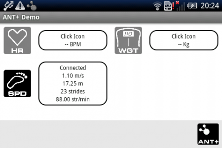 اسکرین شات برنامه HTC Rhyme ANT Radio Connector 1