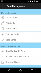 اسکرین شات برنامه FreezingBlue Flashcards (Lite) 6