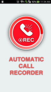 اسکرین شات برنامه Automatic Call Recorder 1