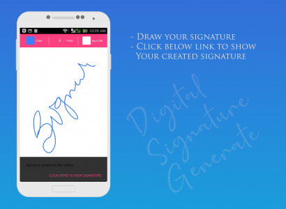اسکرین شات 4 برنامه Digital Signature Maker