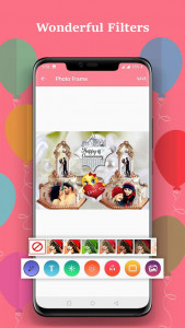 اسکرین شات 3 برنامه Anniversary Cake Photo Frame