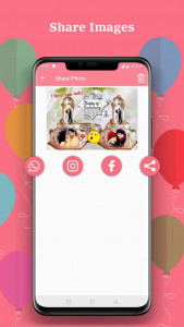 اسکرین شات 6 برنامه Anniversary Cake Photo Frame