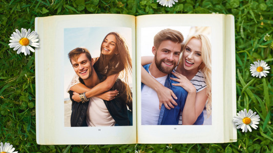 اسکرین شات برنامه Book Dual Photo Frame 1