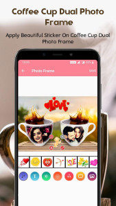 اسکرین شات 4 برنامه Coffee Cup Dual Photo Frames
