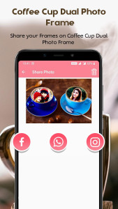 اسکرین شات 7 برنامه Coffee Cup Dual Photo Frames