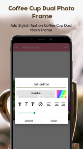 اسکرین شات 5 برنامه Coffee Cup Dual Photo Frames