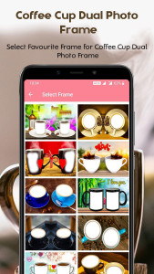 اسکرین شات 2 برنامه Coffee Cup Dual Photo Frames