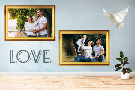 اسکرین شات 3 برنامه Family Dual Photo Frames