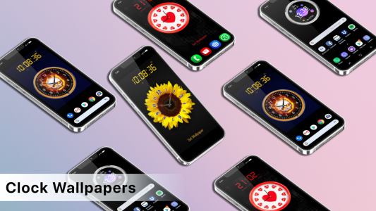 اسکرین شات 5 برنامه Clock App Wallpaper Live