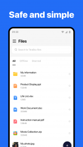 اسکرین شات 2 برنامه TeraBox: Cloud Storage Space