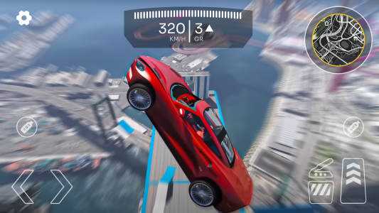 اسکرین شات بازی Superhero Car Mega Ramp Jump V 3