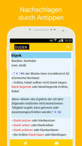 اسکرین شات برنامه Duden German Dictionaries 4