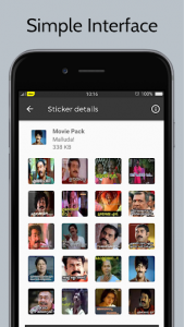 اسکرین شات برنامه Malayali da - Malayalam Stickers & Movie Dialogues 3