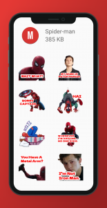 اسکرین شات برنامه Marvel Stickers WASticker 3