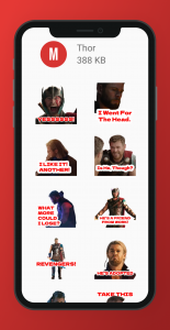 اسکرین شات برنامه Marvel Stickers WASticker 1