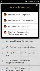 اسکرین شات برنامه Programming - Learning - Tutorials 4