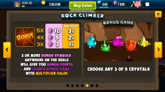 اسکرین شات بازی Rock Climber Free Casino Slot 6