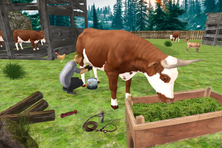 اسکرین شات برنامه Farm Animal Simulator Farming 2