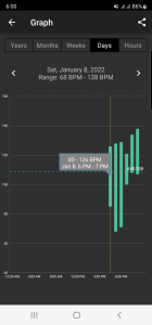 اسکرین شات 4 برنامه Heart Rate Plus: Pulse Monitor