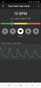 اسکرین شات 2 برنامه Heart Rate Plus: Pulse Monitor