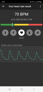 اسکرین شات برنامه Heart Rate Plus: Pulse Monitor 2