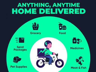 اسکرین شات برنامه Dunzo | Delivery App for Food, Grocery & more 1