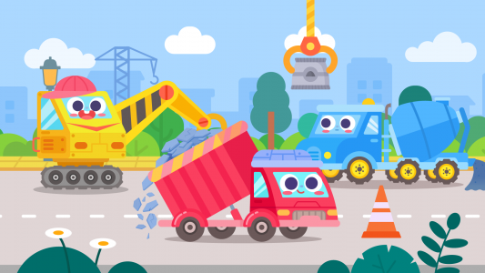 اسکرین شات بازی DuDu Engineering Truck Game 1