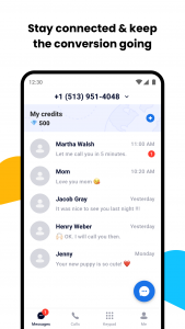 اسکرین شات 4 برنامه Duo Number - 2nd Phone Line