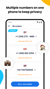 اسکرین شات 5 برنامه Duo Number - 2nd Phone Line