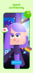 اسکرین شایت از تنظیمات دولینگو