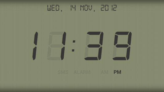اسکرین شات برنامه Digital Alarm Clock Lite 1