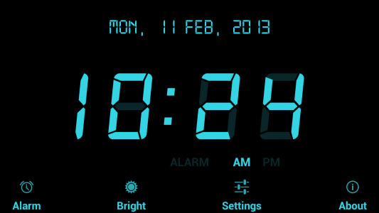 اسکرین شات برنامه Digital Alarm Clock Lite 2