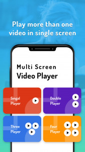 اسکرین شات برنامه Multi Screen Video Player 1